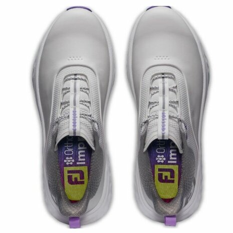 Footjoy Quantum Dames Golfschoenen Grijs Wit Paars