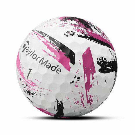 Golfballen Taylormade Speed Soft Ink Wit Pink