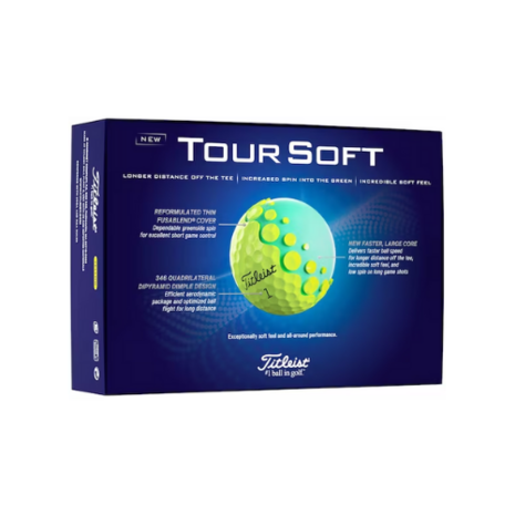 Titleist Tour Soft Golfballen Geel 2024