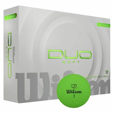 Wilson Staff Duo Soft Golfballen Groen 2025