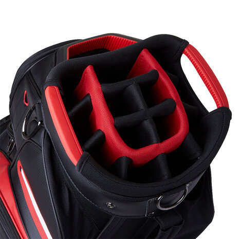 Taylormade TM23 Deluxe Cartbag Zwart Rood