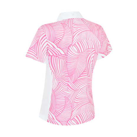 Callaway Stencil Floral Polo Dames Roze