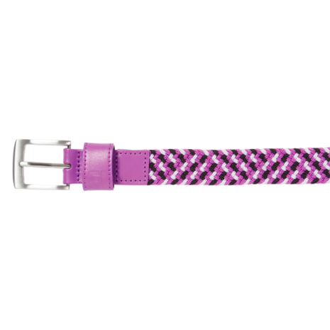 FootJoy Braided Golfriem Dames Zwart/Wit/Berry