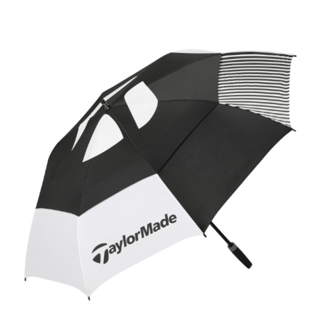 Taylormade Tour Double Canopy paraplu zwart/wit