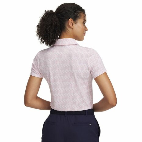 Under Armour Playoff 3.0 Printed Dames Polo Prime Pink